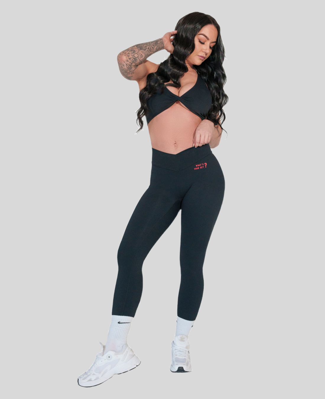 Velvet V-Back Leggings