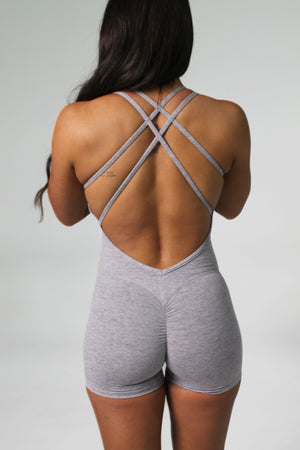 V-Back Scrunch Romper