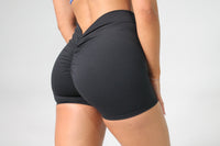 Velvet V-Back Scrunch shorts